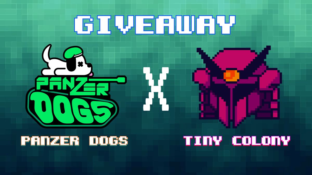 TinyColonyGame's tweet photo. We’ve teamed up with @Panzerdogs for a crazy giveaway! 

💰PRIZE: A Nest Colony

To enter:
1️⃣RT, like &amp; tag 2 friends
2️⃣Follow us and @Panzerdogs
3️⃣Join their Discord: https://t.co/iLMaPzBW6l

⏰48 hours! GL https://t.co/5rE1qZGiuN