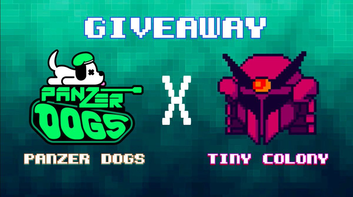panzerdogs's tweet photo. We’ve teamed up with @TinyColonyGame for a awesome giveaway! 

💰Prize: 1x Panzertank

To enter:
1️⃣RT and tag 2 friends
2️⃣Follow us and @TinyColonyGame 
3️⃣Join their Discord: https://t.co/GG0f8AelWj

⏰48 hours! GL https://t.co/7uE2OeF6BZ