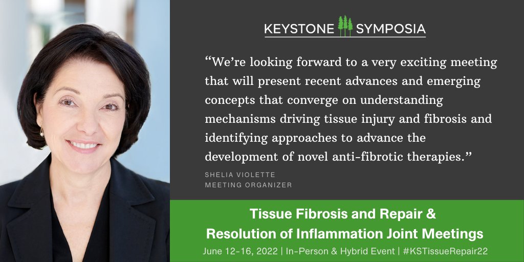 KeystoneSymp's tweet photo. Scholarship applications for early career & #URScientists and abstract submissions for short talk selection due March 22 for June @KeystoneSymp Resolution of #Inflammation #InflammatoryDisease and joint meeting on Tissue #Fibrosis and #TissueRepair!
https://t.co/ePWRhKvbDz https://t.co/XdwiCTkIfd