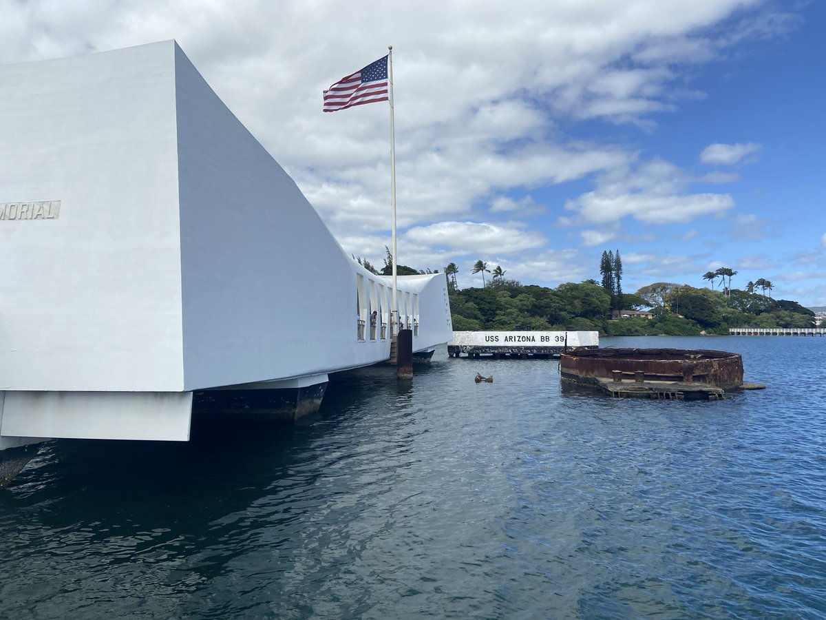 rees_da's tweet image. Moving visit to USS Arizona @PearlHarborOahu #blacktears