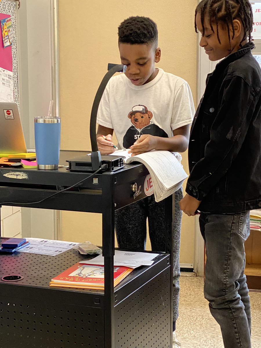 I was able to sit down for a minute while these fifth graders explained their thinking! <a href="/JohnnycakeElem/">JohnnycakeElem</a>