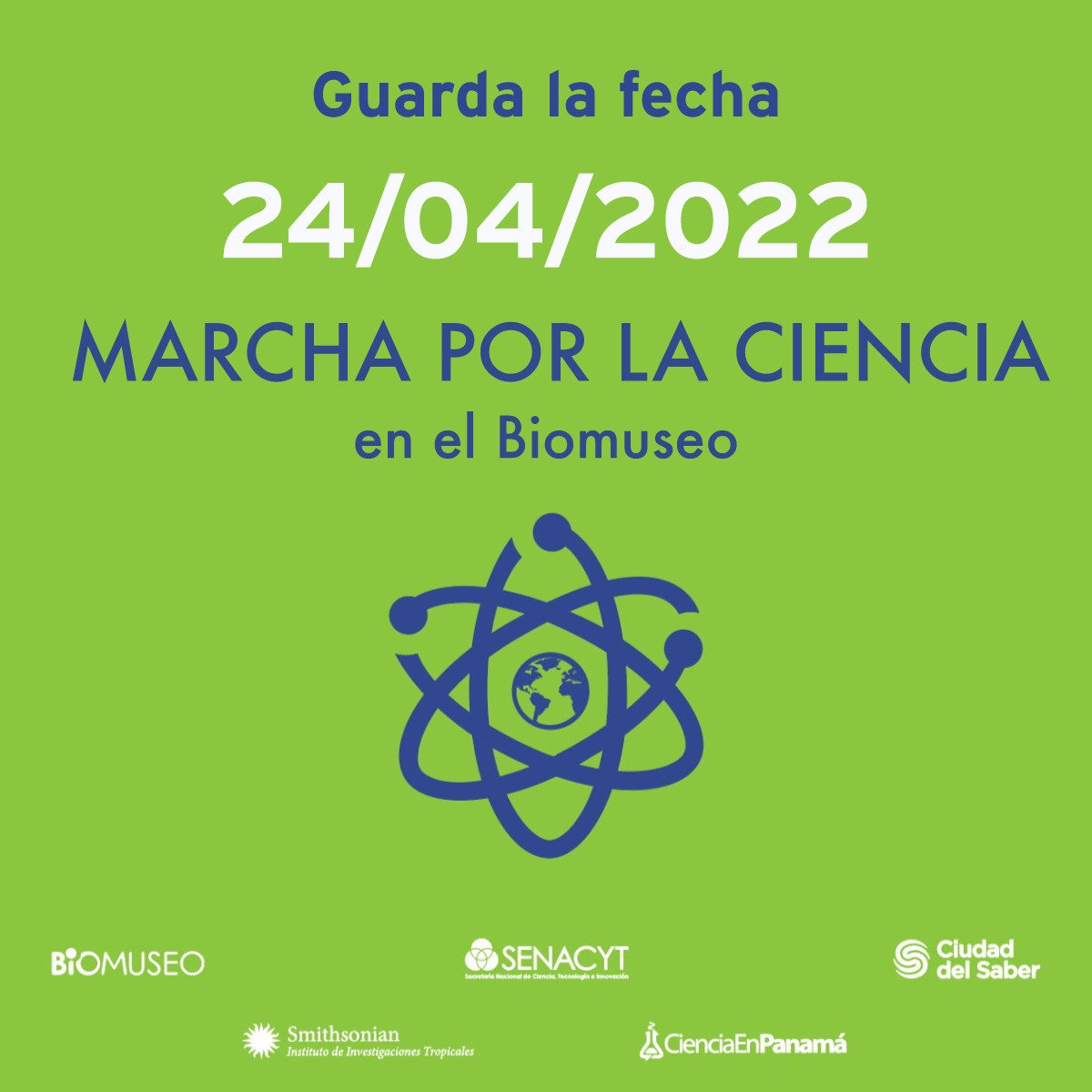 Guarda la fecha! La Marcha por la Ciencia regresa este año, domingo 24.04.2022 en el <a href="/biomuseo/">Biomuseo</a>. Tendremos más información a medida que se acerque la fecha.