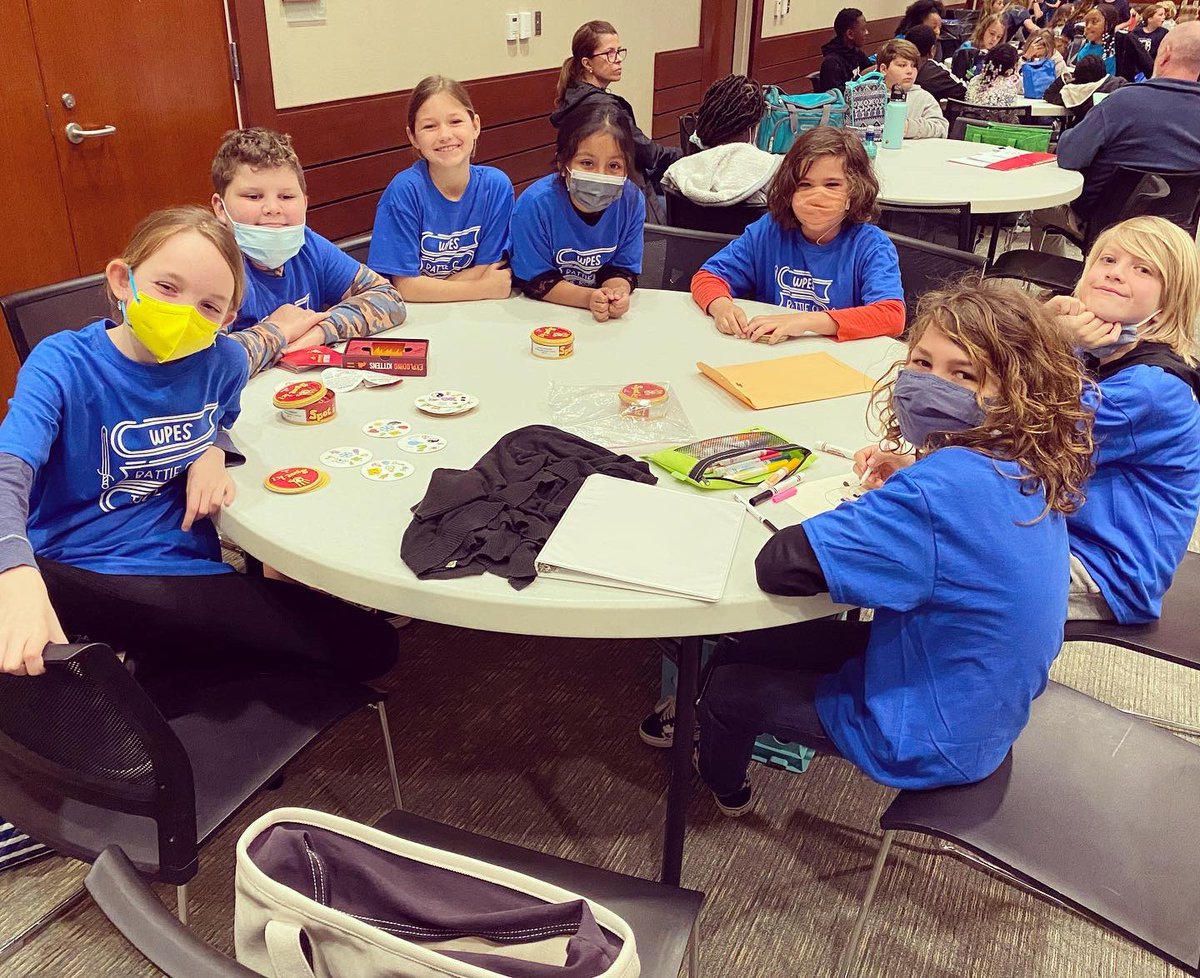 WinterParkElem's tweet photo. We are so proud of our Winter Park Battle of the Books Team who represented at the county competition today! They truly made a SPLASH, and are ready to start on next year’s reading list! Great job, Dolphins! We are so proud of your dedication. #divein @Rodgers_Reads https://t.co/YBy9VMeDqi