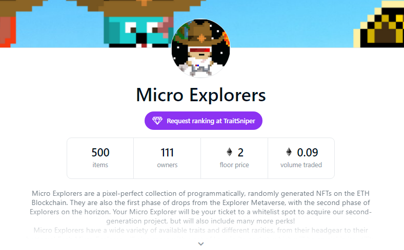 MicroExplorers's tweet photo. #MicroExplorers are on the rise and there is no stopping the takeover, 500 mints, and 100+ owners!๐คฏ
Thanks to our community for everything, we have so much more to come! If you don't have an Explorer yet, don't wait!๐
#NFT #NFTs #NFTCollection #NFTCommunitys #NFTGame https://t.co/3qU3l6YMRn