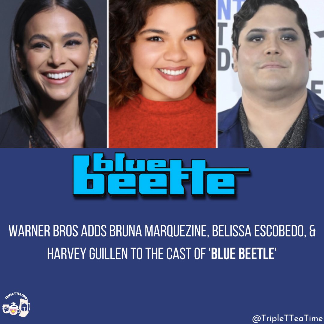 moviesw_andy's tweet photo. Bruna will be playing love interest Penny. Belissa will be playing Jaime Reyes' younger sister Milagros. Harvey's character has not been officially announced #BlueeBeetle #DCEU #JaimeReyes #BrunaMarquezine #BelissaEscobedo #HarveyGuillen https://t.co/zbS9f6cl3m