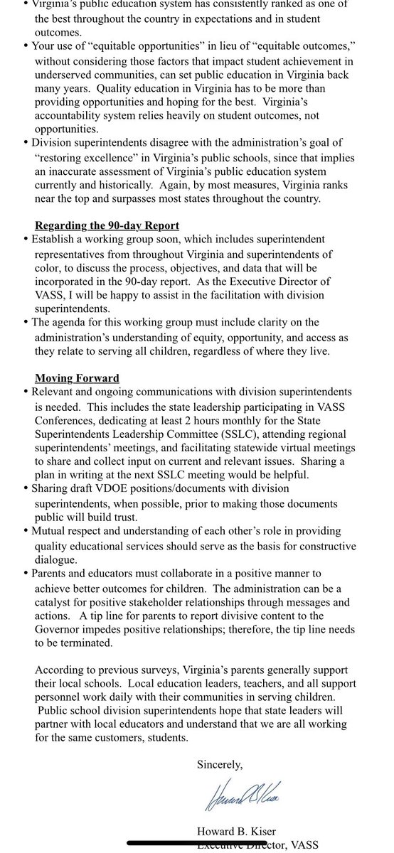 In a letter, 133 Virginia school superintendents chided Youngkin’s education department over its audit that broadly scrapped diversity resources offered by the state. They said the report could “set public education Virginia back many years,” protested not being consulted.