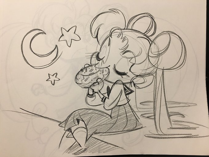 Corey has been working on a blender sculpt of this sketch I forgot I did (but now want to color, but-but there's no time) #TBThursday 