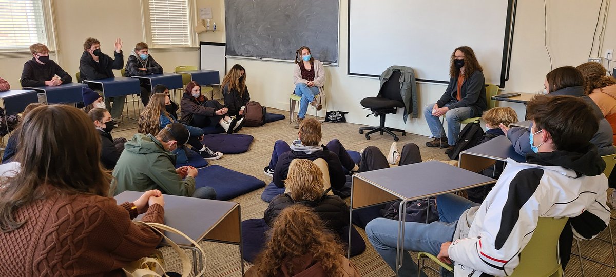 MsHandTeacher's tweet photo. Visited two local campuses today: CU and Naropa @Dawson_School #LAWint22 https://t.co/cAUXEXeDli