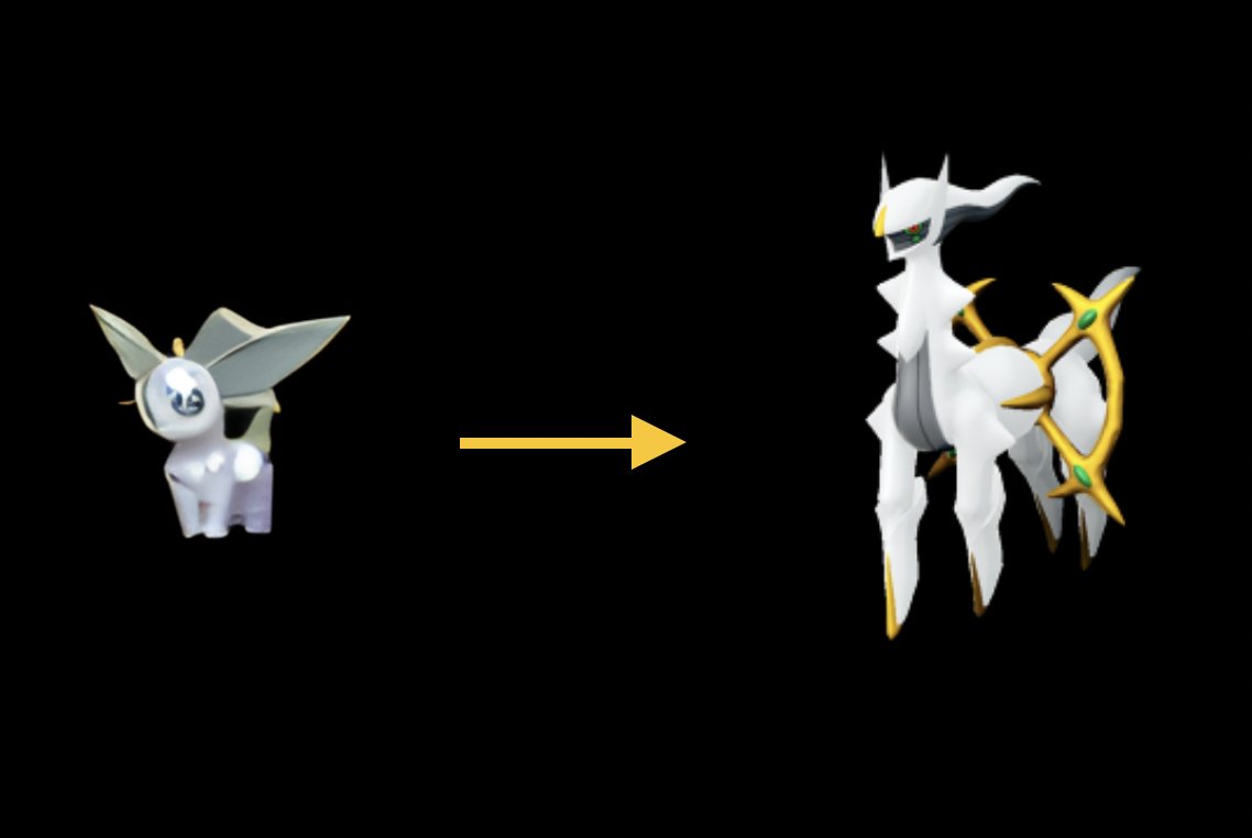 NokémonAI on X: Just made an AI find the pre-evolution of Arceus – it  literally gave me a celestial-looking Eevee. THE AI HAS SPOKEN, EEVEE IS  GOD 👀 #Pokemon #PokemonLegendsArceus #Fakemon #Nokemon #