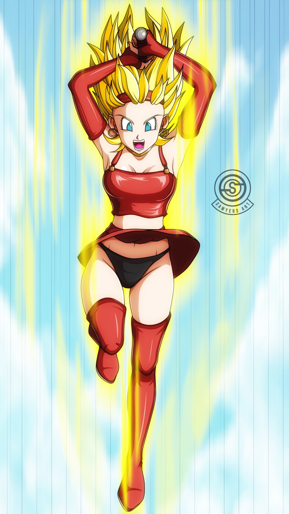 Sawyer Arts on Twitter: "Super-Saiyan Bra. #dragonball #anime #fanart #