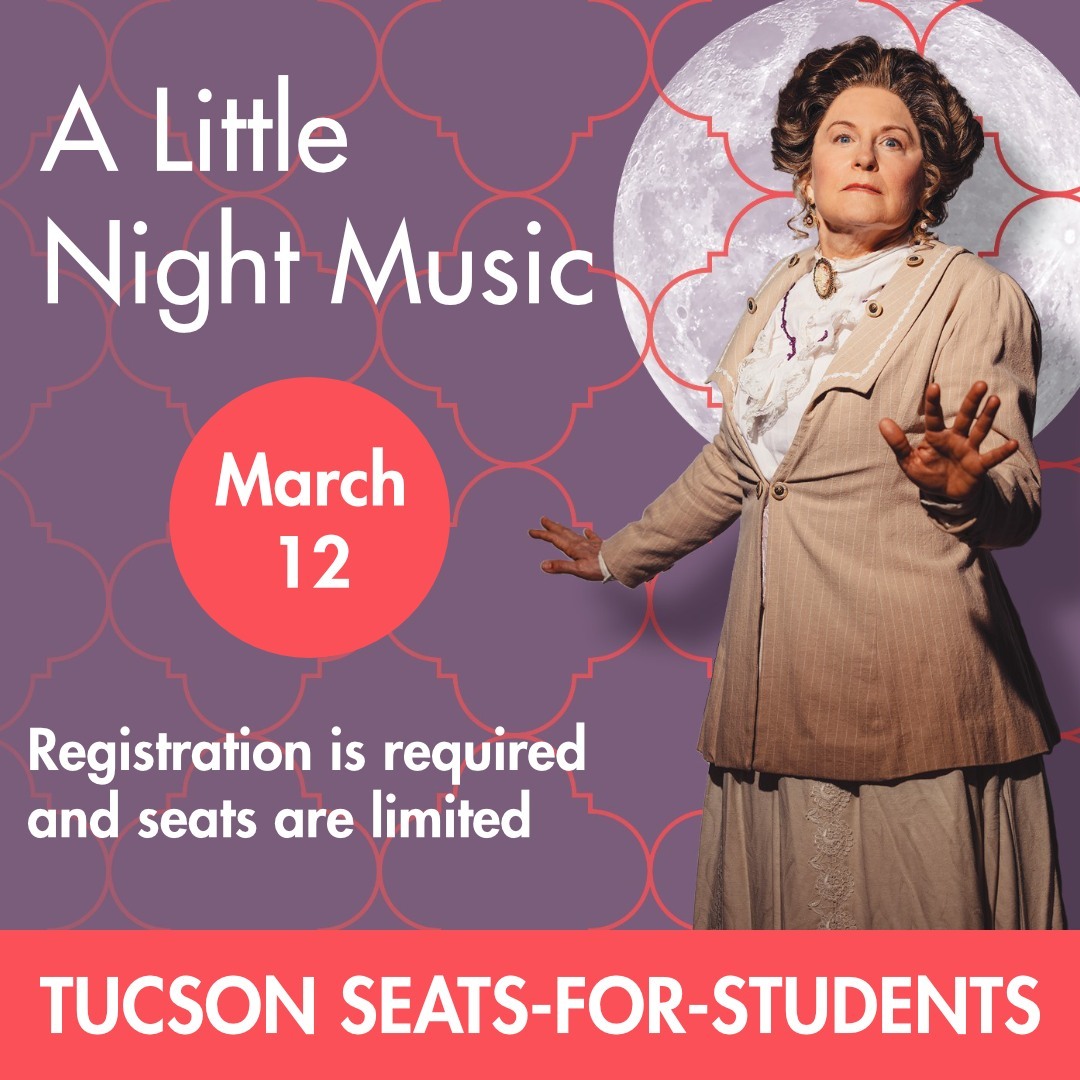 azopera's tweet photo. ATTENTION PARENTS AND TEACHERS!
Join us for A Little Night Music at Tucson Music Hall on Saturday, March 12, 2022 at 7:30 PM MST with Tucson Seats-for-Students.
Registration is required, and seats are limited.
REGISTER TODAY: https://t.co/nfSEGkeKkV
#azopera #azonightmusic https://t.co/3DNHzgMDbT