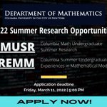 Photo by Columbia Undergraduate Research in Mathematics (@ColumbiaMath)