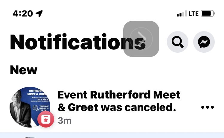 ...scheduled for 7:15pm today in #Rutherfordton #NC11 #NCpol.