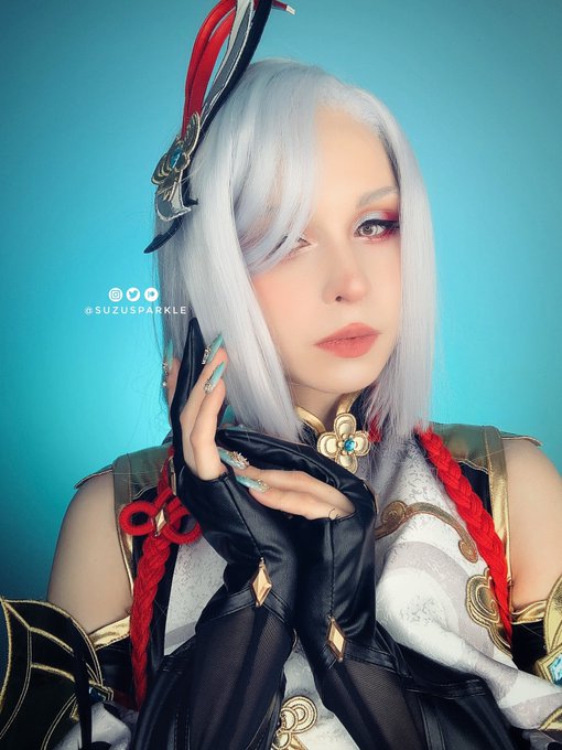 2 pic. Happy Shenhe day! ❄️
.
 #GenshinImpact #GenshinImapct #GenshinImpactcosplay #原神      #genshintwt