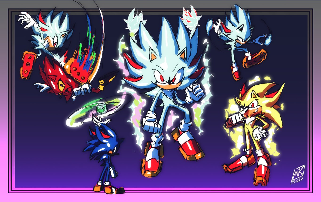 SONIC fusion SHADOW fusion with SILVER, epic Sonic the hedgehog fusions