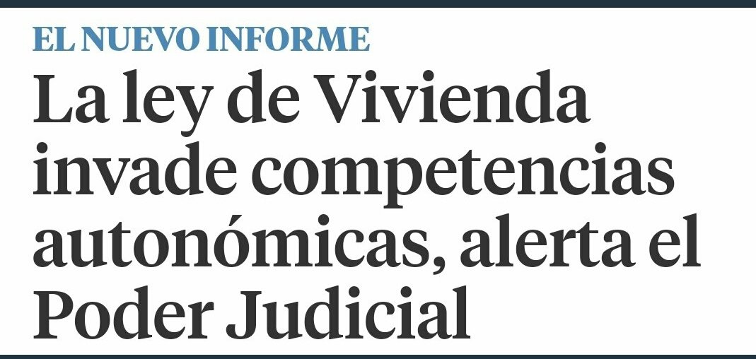 revpolitic's tweet photo. @GonBernardos Mientras tanto.... respecto de la ley estatal de vivienda (Zonas de alquiler tensionadas) el alegal CGPJ plantea justo lo contrario. 
Es la ideología no la justicia lo que les guia y orienta sus decisiones. https://t.co/B6RniG1jQT