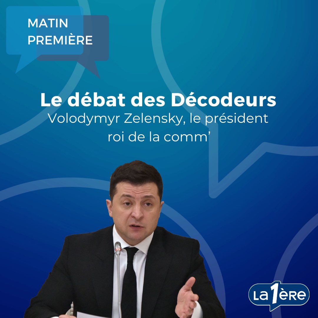 WebProd1's tweet photo. 🔊 Demain, rendez-vous à 8h30 pour le #débat des @ldcRTBF sur @lapremiere !

Nos invités @GrignardG et @Chateigneuse seront accueillis par @MarieVancutsem pour parler du conflit en #Ukraine et de la guerre d’image entre Poutine et Zelensky. https://t.co/3iCSLunOjN