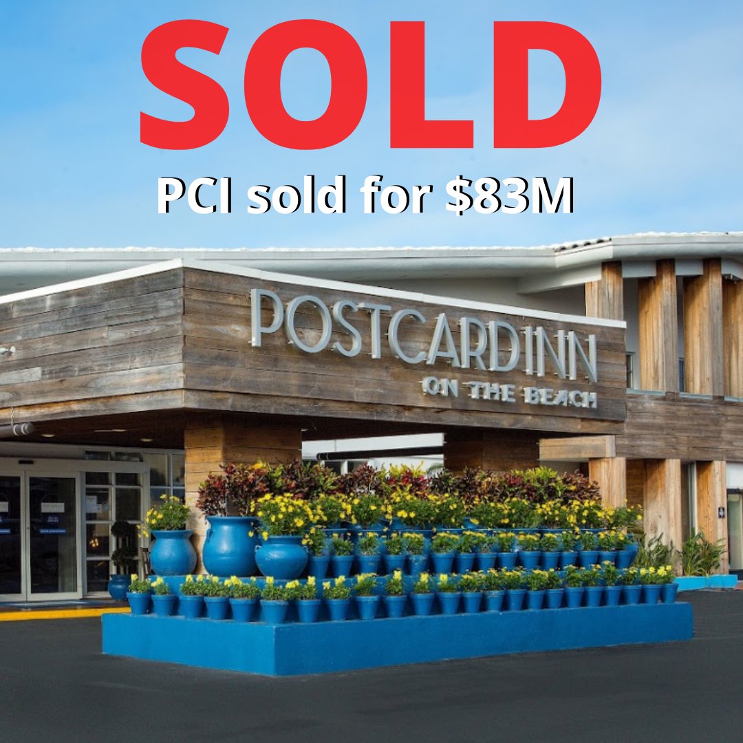 Postcard Inn on the Beach sold for $83 million to a joint venture investment firm. The partners plan to remodel and modernize the guest rooms as well as enhance the food and beverage offerings. 

Did you know hip-hop artist Waka Flocka Flame will be performing there this Sunday?