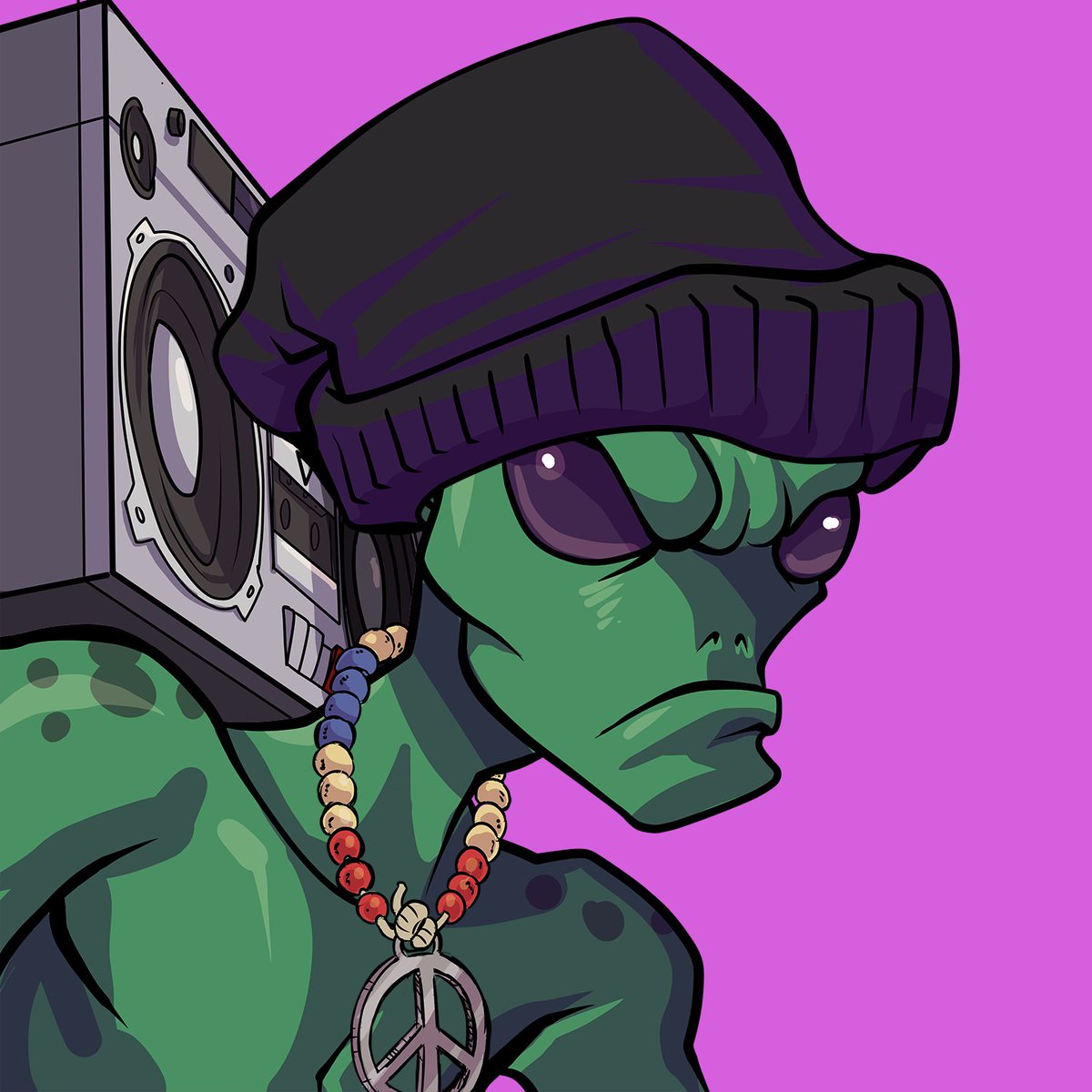 AlienRappers:1st Encntr #728 has been sold for 10 SOL on bluediamonds.app