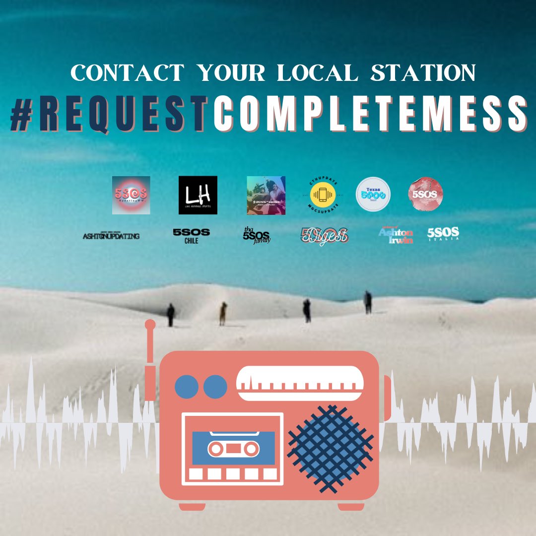 5SOSDigest's tweet image. Today we’re launching our #RequestCompleteMess Radio Station Campaign!

Check out the link below to find pre-made tweets asking local radio stations to play ‘COMPLETE MESS’ by 5SOS! This is a great way to help #COMPLETEMESS reach a larger audience!

docs.google.com/document/u/0/d…