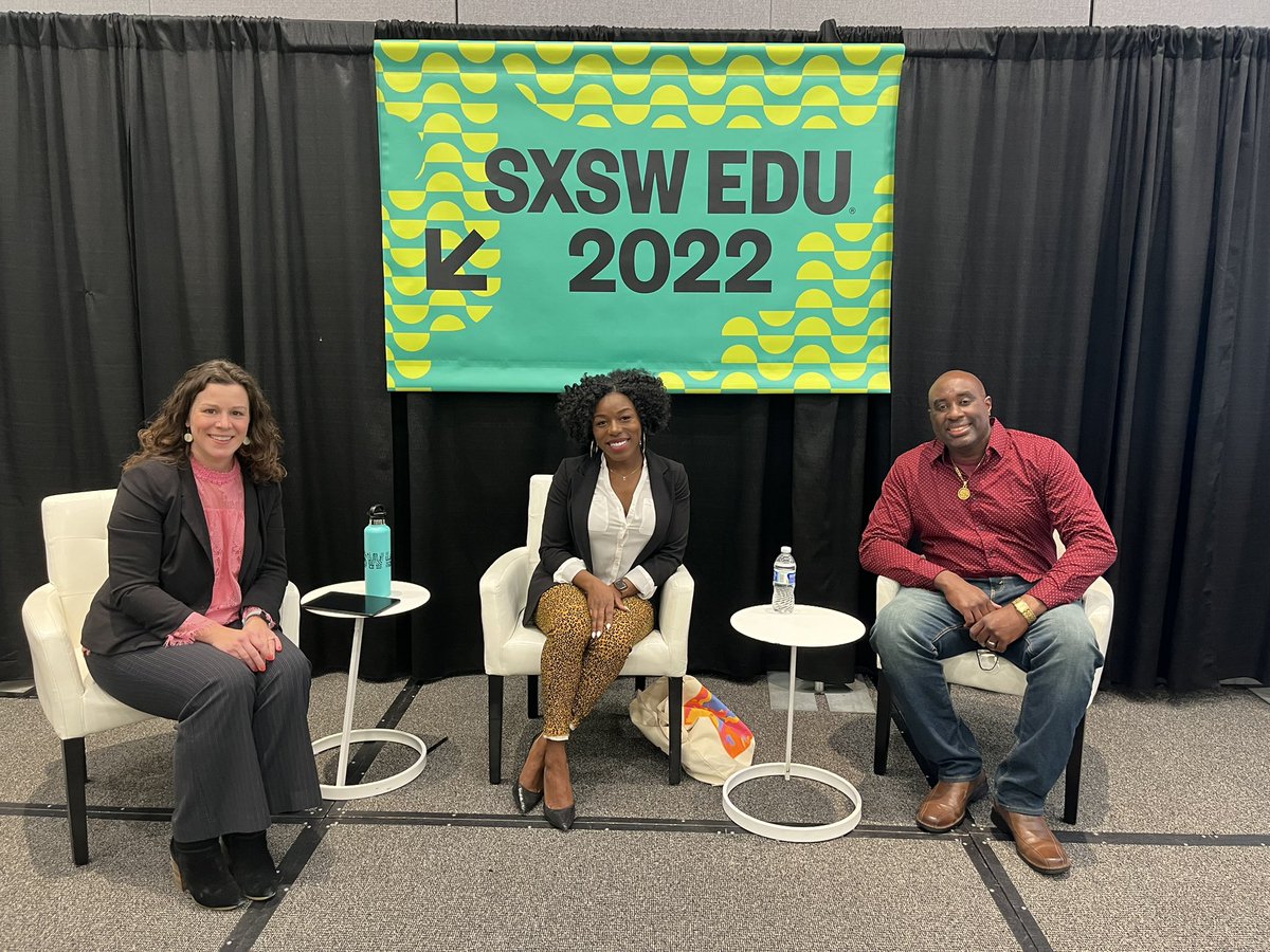 What a week <a href="/SXSWEDU/">SXSW EDU</a>! I focused on #DEI sessions throughout the conference and am leaving inspired and energized for all the good work that lies ahead. So grateful to meet change agents like <a href="/DrCEWilson/">Chanelle Wilson</a> and <a href="/leoncprieto/">Leon C. Prieto, PhD</a> #DecolonizeEducation