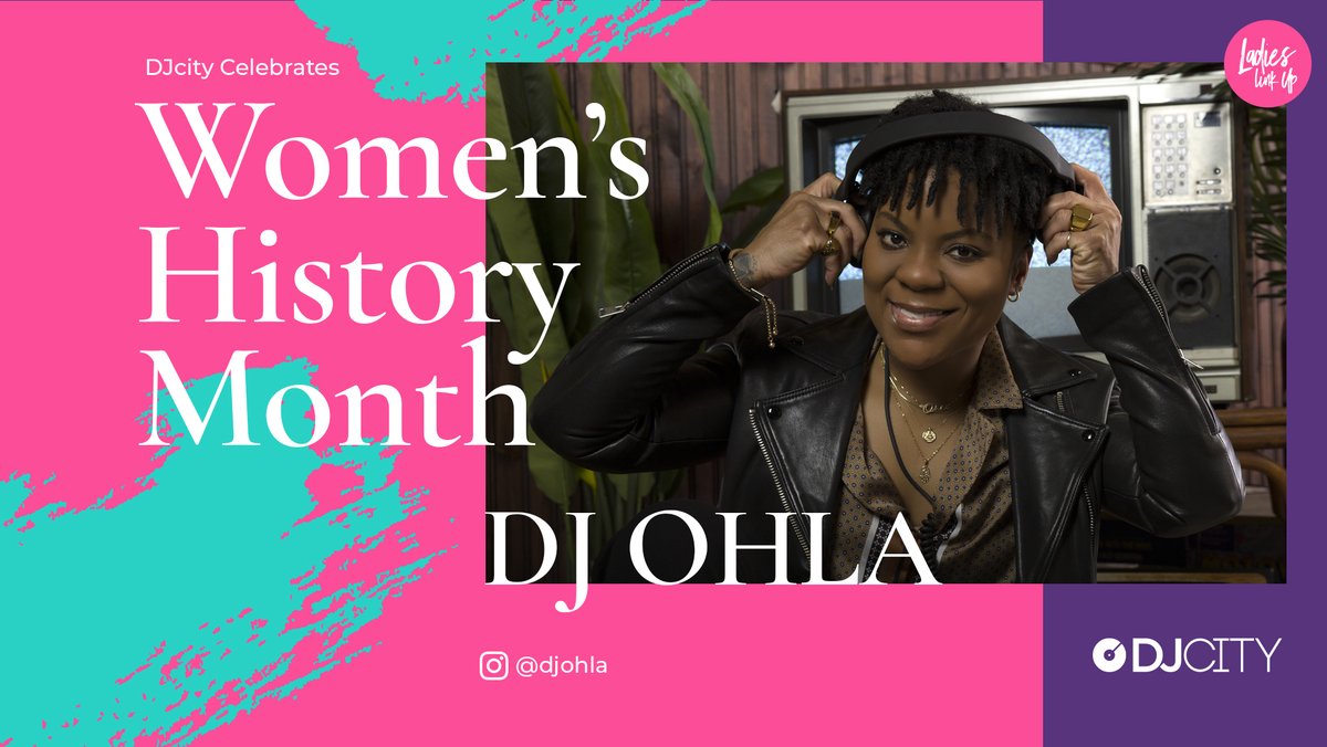 DJcity's tweet photo. In honor of #WomensHistoryMonth, we are showing love to some talented DJs from around the country. Today we feature @DJOHLA.

#LadiesLinkUp https://t.co/6ec8YNYMkY
