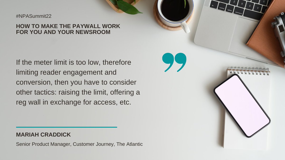 muk_ankita's tweet photo. Here's a snippet from an excellent discussion on user interaction with paywalls, at the async session hosted by @MariahGenee &amp; @mandyhofmockel. For more interesting discussions, head to the #NPASummit22 ! https://t.co/9up2Di4JxJ