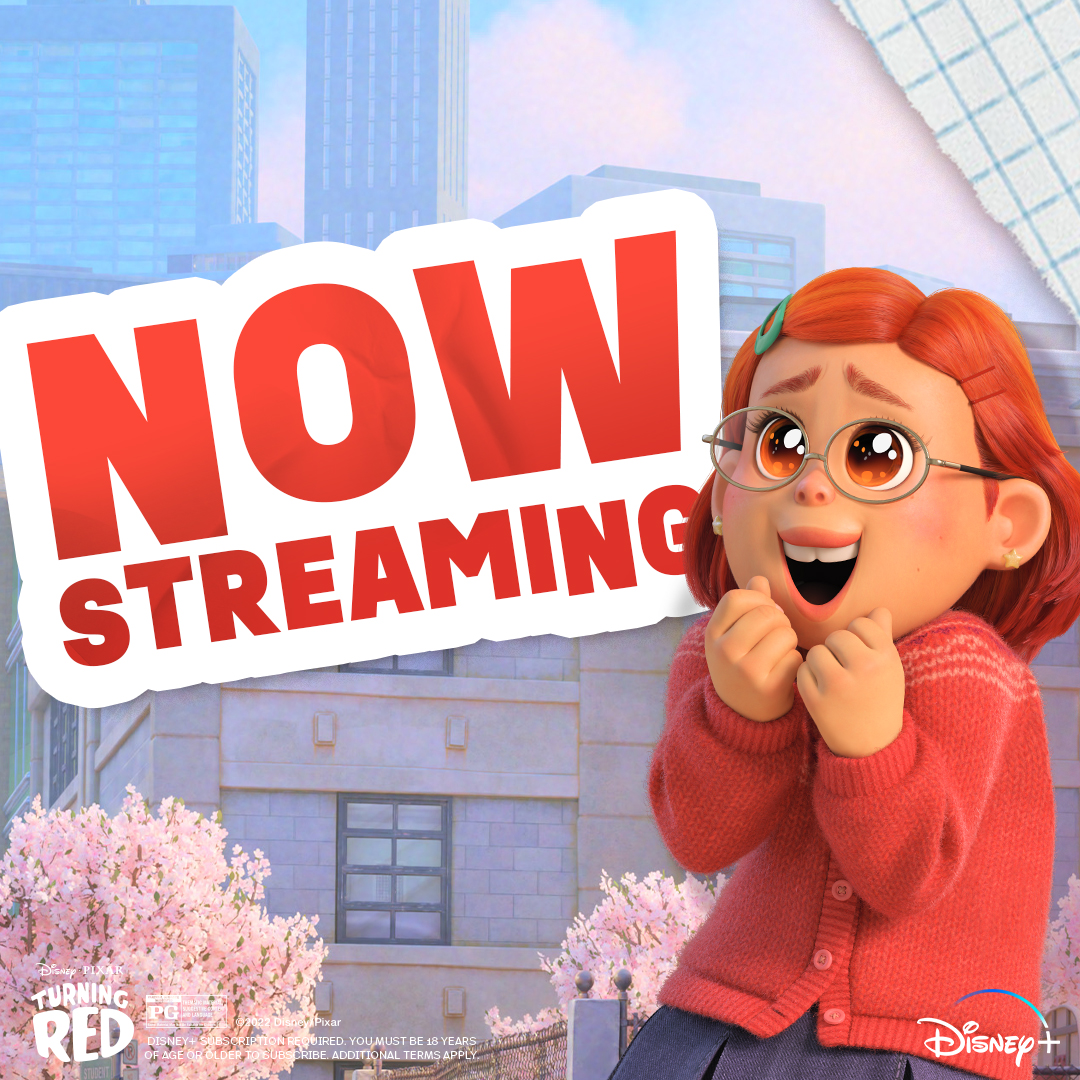 AWOOGA!!! 😍 The day we've all been waiting for has finally arrived 🙌 Get ready to fall head over heels with Disney and Pixar's #TurningRed NOW STREAMING on <a href="/DisneyPlus/">Disney+</a>.