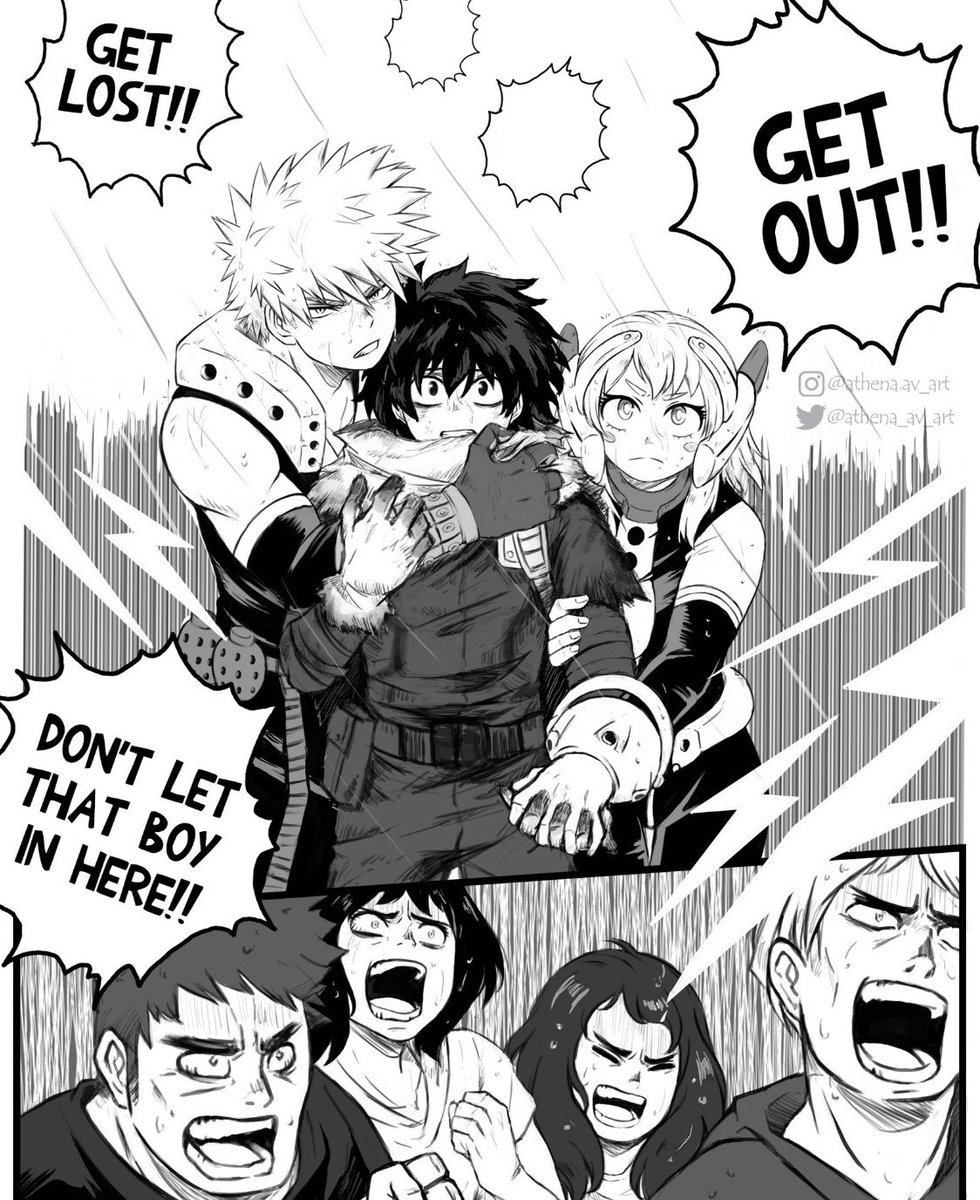 VERSASUKE19's tweet photo. Ugh, canโt Bakugou and Uraraka just share Deku???
(Credit to artist: @/Athena_av_art)
#MHA347 #mha #bnha #MHA346 https://t.co/tbcAs7U2BI