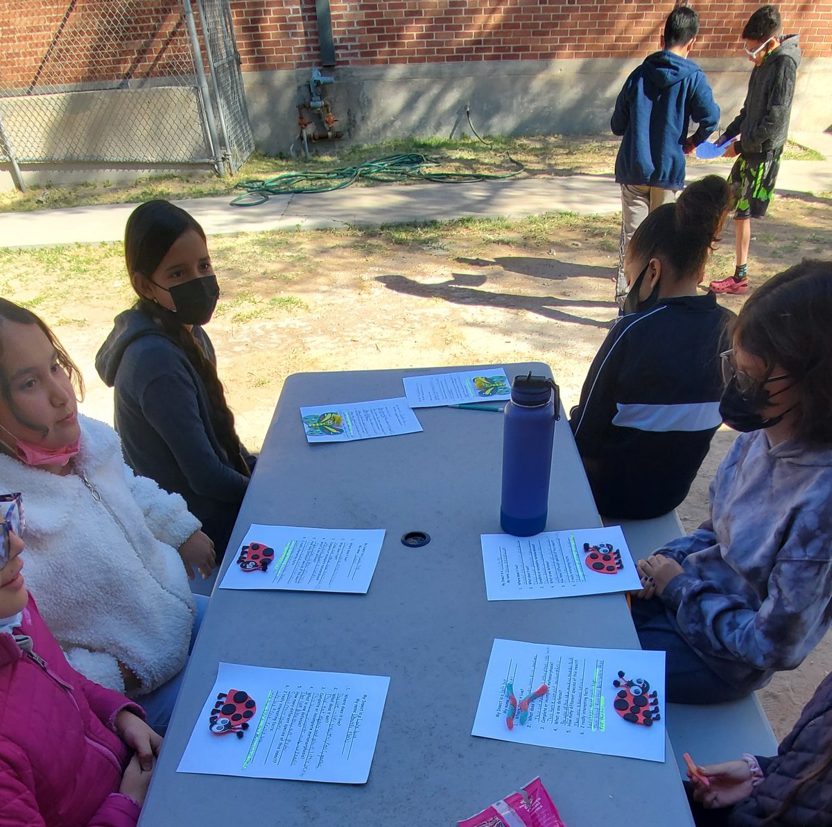 laurakatsimms19's tweet image. Today was a good day for outside research, collaboration, art, presentations, and BUGS!! Hawkins' 5th graders had fun learning outdoors about different insects today, during intersession. @ELPASO_ISD #springintersession