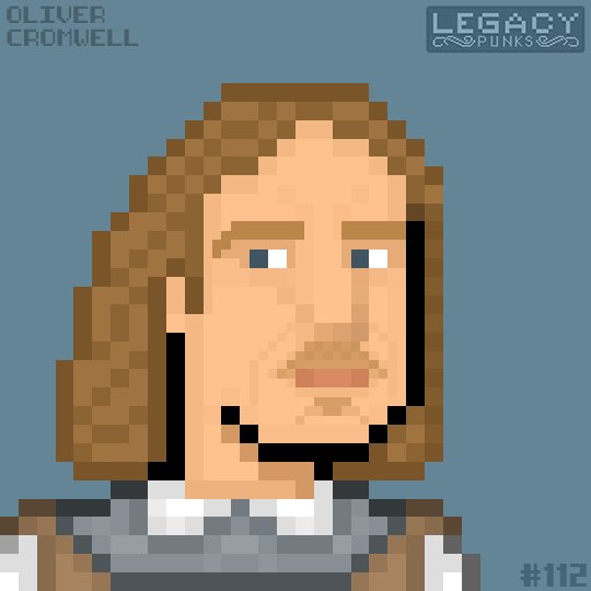 LegacyPunks's tweet image. #112 Oliver Cromwell 🏴󠁧󠁢󠁥󠁮󠁧󠁿:

ruled as Lord Protector of the Commonwealth of England Scotland and Ireland until his death in 1658.

Learn More👇
opensea.io/assets/0x495f9…

#LegacyPunks #NFTs #olivercromwell #NFTartwork
#History #NFTCommunity
