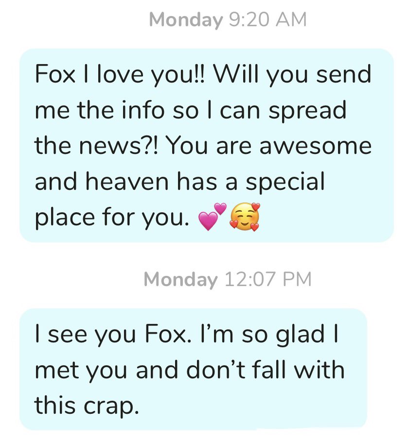 "Why are you doing this, Fox?"

For them👇