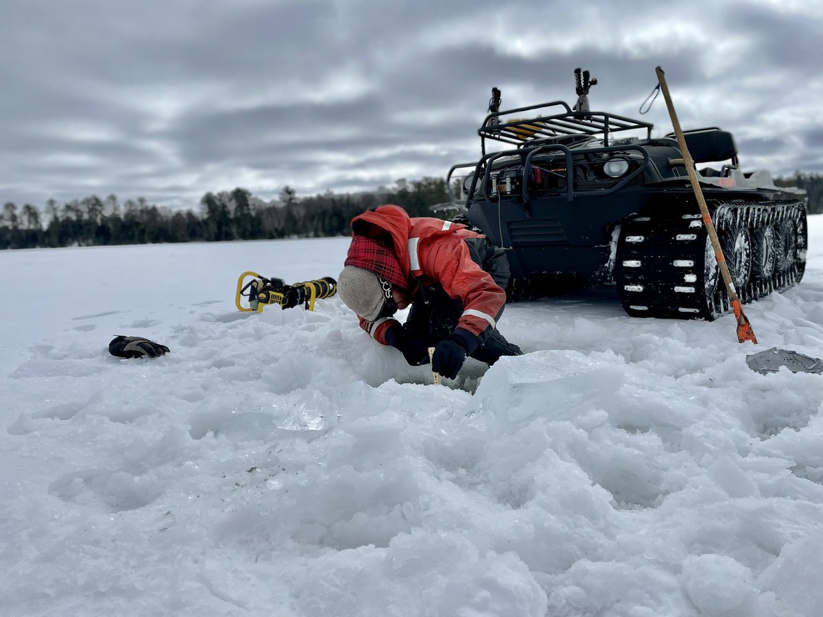 nlottig's tweet photo. One last NTL @USLTER under-ice buoy deployed to capture spring ice-out as part of our research focusing on abrupt changes in lake ecosystems. https://t.co/mpIqKxZ1Ch