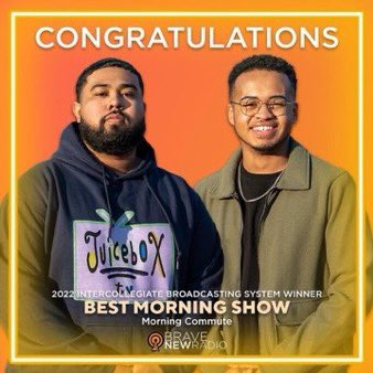 WPCommDept's tweet photo. Congratulations to @bravenewradio and their students on their wins during the 82nd annual IBS Awards! Our students were nominated for 9 awards this year, and took home 4 first place trophies🏆

Keep making us proud!
#WPcomm #WPUNJ🧡🖤 https://t.co/0VbROPv2rD