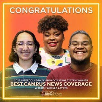 WPCommDept's tweet photo. Congratulations to @bravenewradio and their students on their wins during the 82nd annual IBS Awards! Our students were nominated for 9 awards this year, and took home 4 first place trophies🏆

Keep making us proud!
#WPcomm #WPUNJ🧡🖤 https://t.co/0VbROPv2rD