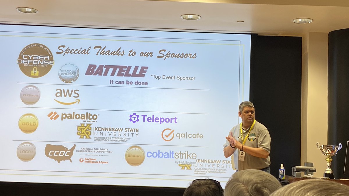 PacketDetective's tweet photo. It's closing time for @seccdc and another chance to #thankoursponsors especially @qacafe I got quite a few compliments on the #cloudshark #packet test. @AndyGreenPhD https://t.co/jjCOHqZTsr