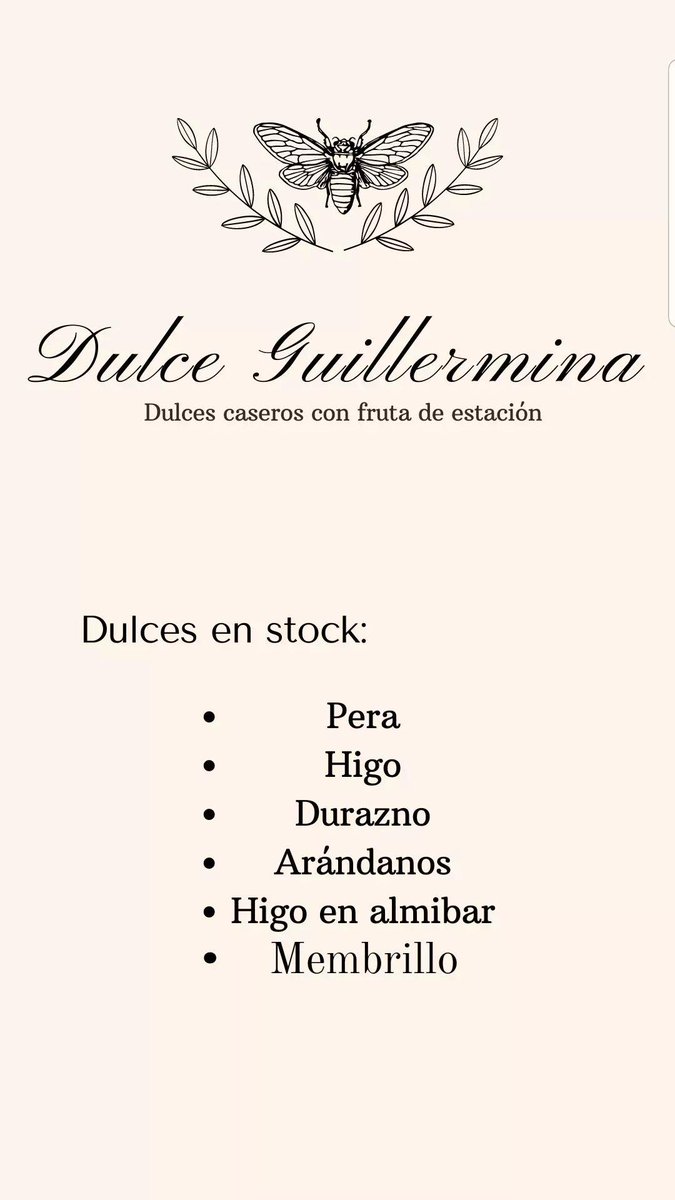 guillesinsuerte's tweet photo. 💫 Dulce Guillermina 💫
Es un emprendimiento de dulces caseros con frutas organicas y de estación, cosechadas en su mayoría en el campo de mis abuelos.
Me ayudarían muchísimo con un rt o mg ❤🥰 https://t.co/7LcK6u7etS