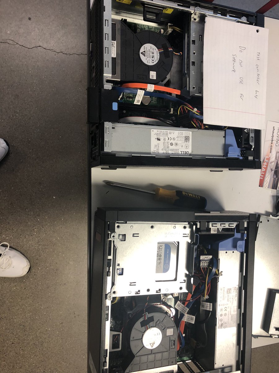 At the internship, I figure out that I can go around the fan alert be pressing F1. I went over to another computer with a flashing orange power button. So, I tested out the battery and found out it was the problem. Replacing it fix it up. #PeoriaMET #PeoriaMETTech