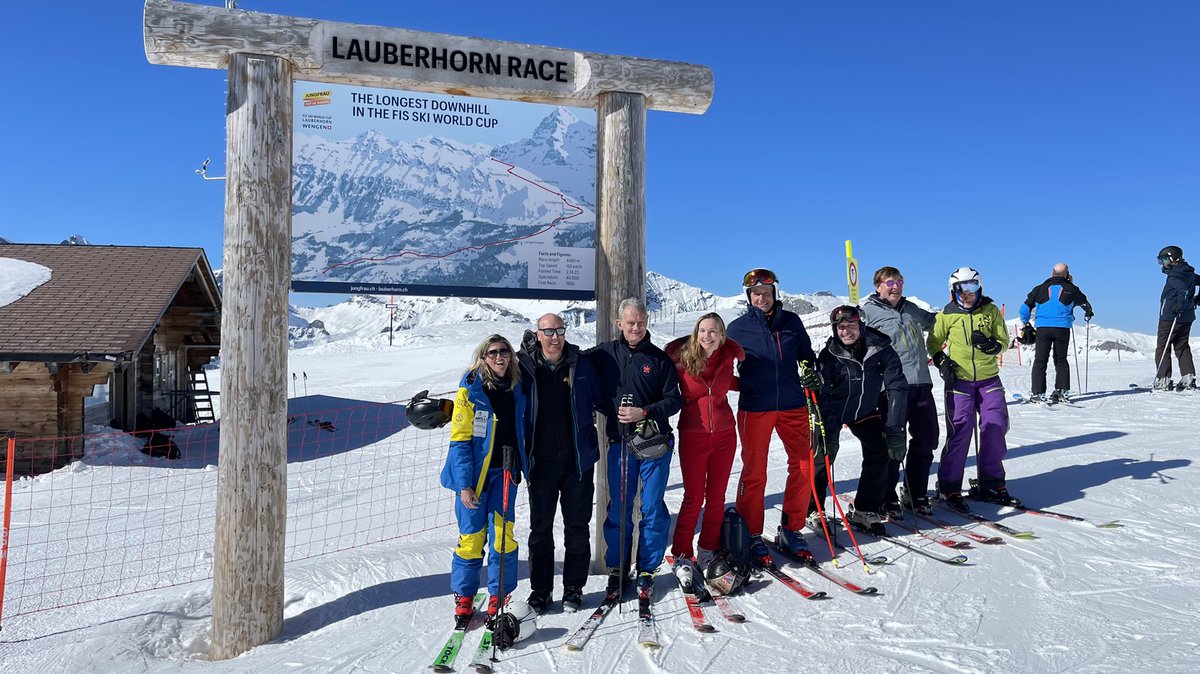 Perfect conditions in Wengen and while some racers trained ahead of the competition which starts tomorrow, others took the chance to free ski and explore the resort (and check out the famous Lauberhorn)