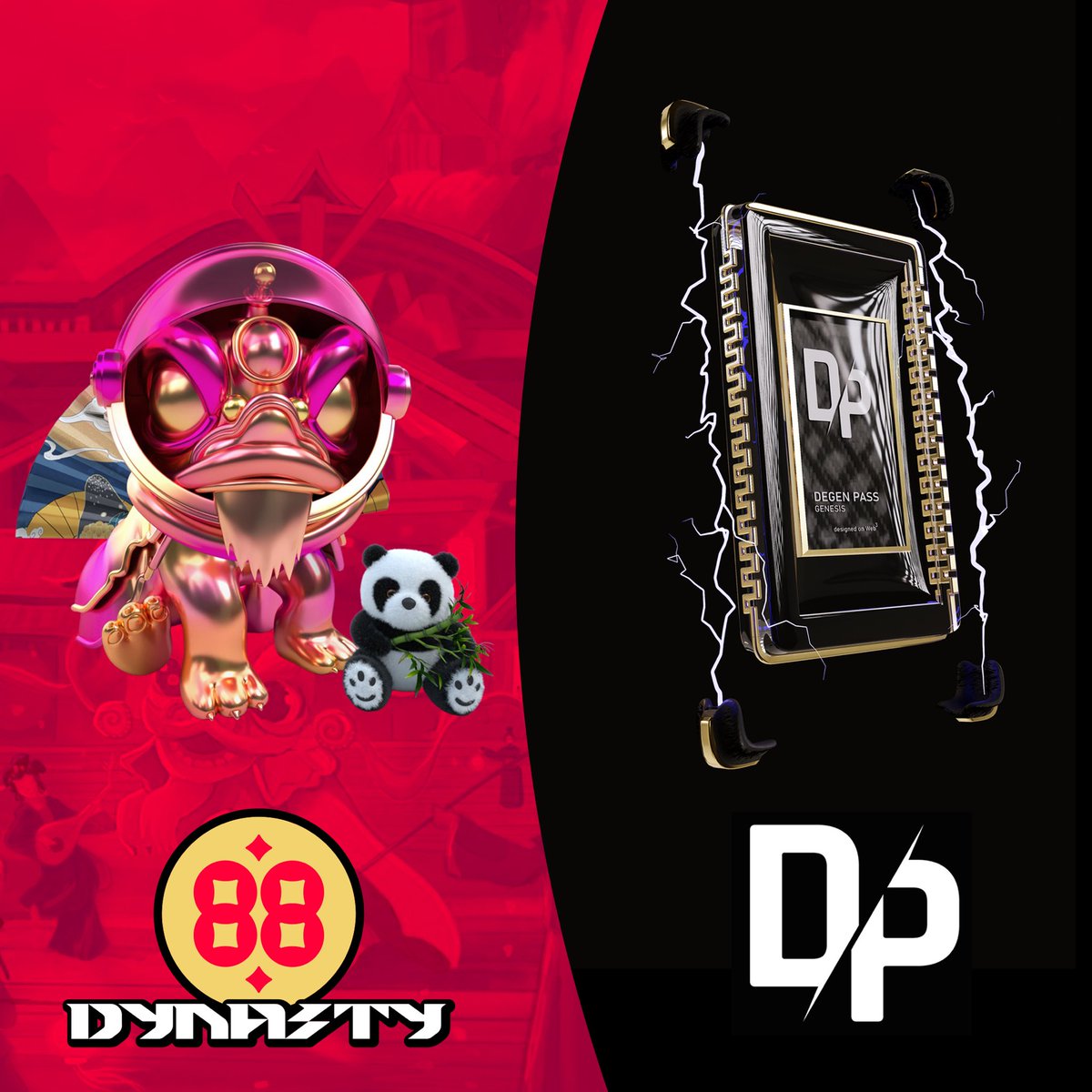 DegenPasss's tweet image. DegenPass X 88dynasty  

Giving away 5x WL spots for @88DynastyNFT 🎉

To Enter
✔️Follow @DegenPasss &amp;amp; @88DynastyNFT 
✔️Like + RT
✔️Tag 3 friend 
Ends in 24hrs