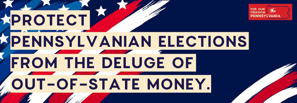 ForOurFreedomPA's tweet photo. Retweet if you agree! #BillionairesCantBuyPA https://t.co/StEQ3L7cwj