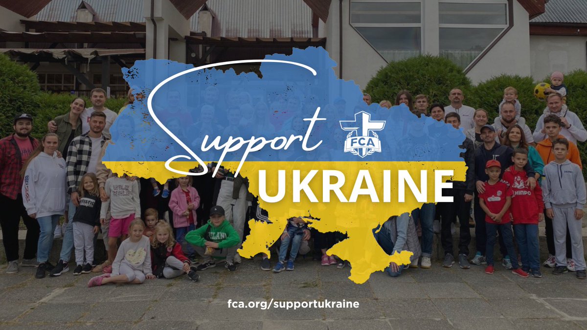 TheFCATeam's tweet photo. As our hearts go out to our Ukrainian FCA staff, their families, and the entire nation of Ukraine, we have created two ways you can join us in supporting. Please join us in prayer and consider giving to the FCA Ukraine Crisis Relief Fund ➡️ https://t.co/TOTD0pZj0g #SupportUkraine https://t.co/dE31G9TBzl