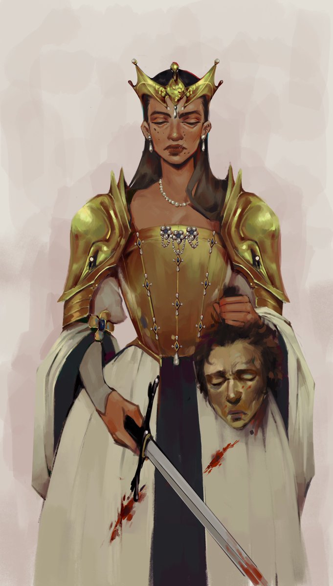 Knights and one (1) queen