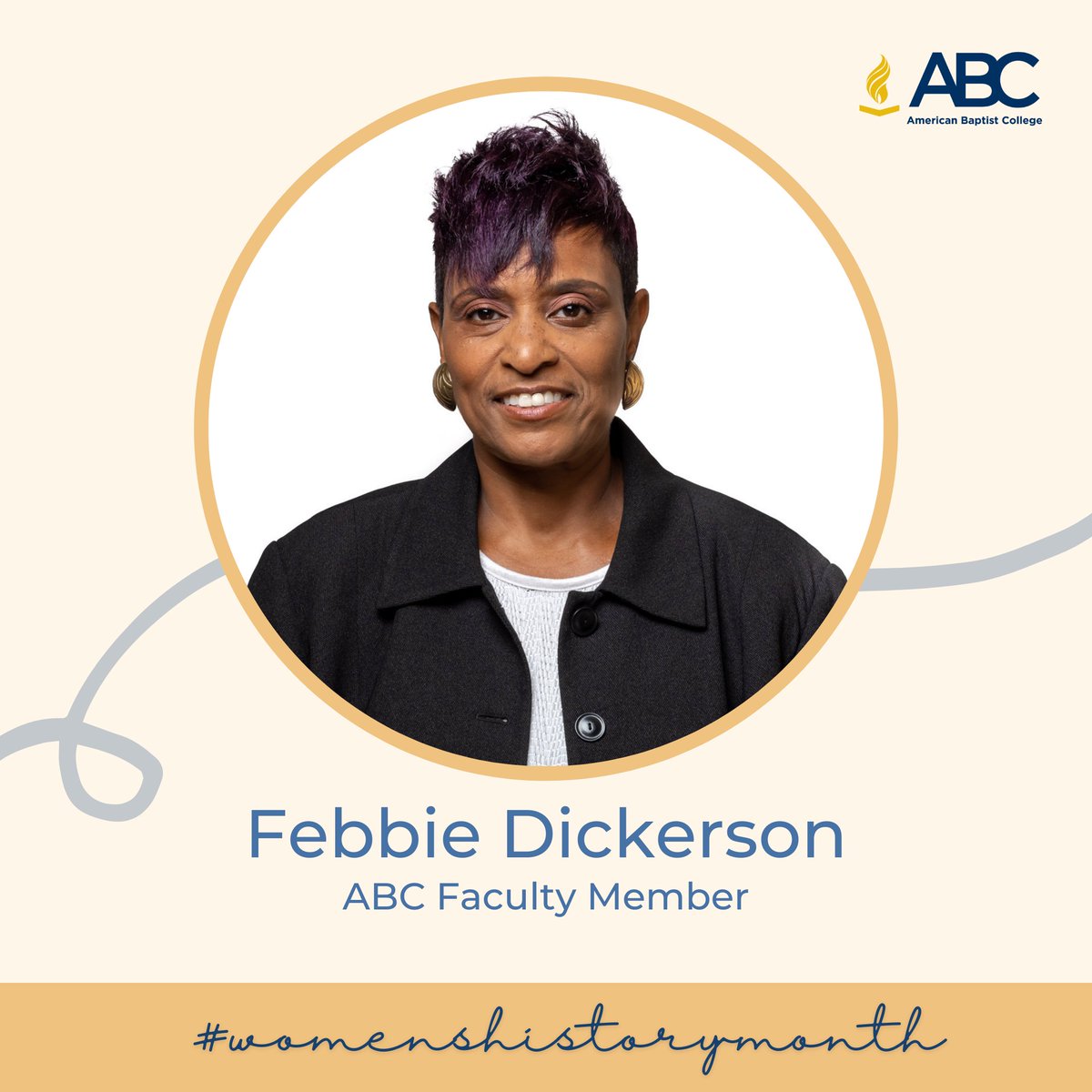 abcedu1924's tweet photo. Dr. Feebie Dickerson is our Vice President of Academic Affairs and Associate Professor of New Testament. She is the author of Luke, Widow, Judges, and Stereotypes.
Learn more at https://t.co/UpVnKPEy2e. #whm #womenshistory #herstory #abcstrong https://t.co/3cDmECqOSH