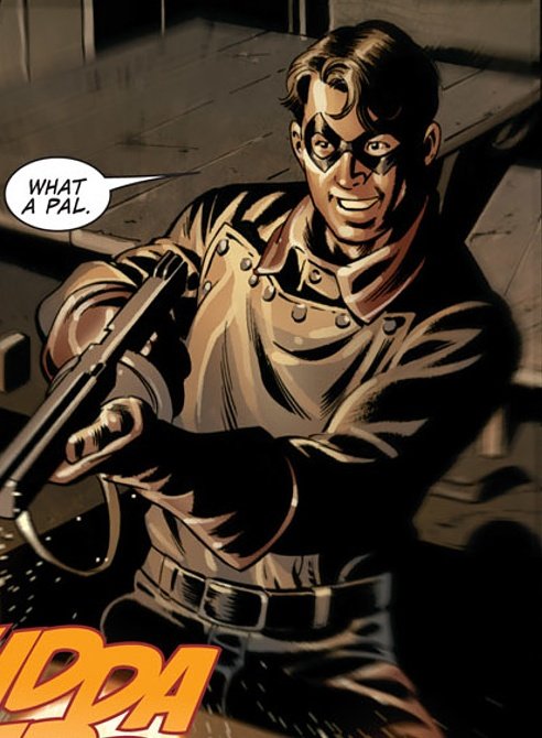 "You gave up our cover to throw me a birthday party? What a pal." from Captain America 2004.

HAPPY BUCKY DAY