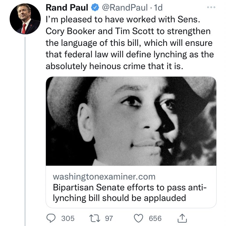 DefiantBaptist's tweet photo. More evidence of #ClownWorld:
In the same week that Congress passes #HR55 to make lynching “illegaler,” #JussieSmollett is being sentenced for concocting a fake lynching by Trump supporters. 🤡 https://t.co/IFjog1teuW