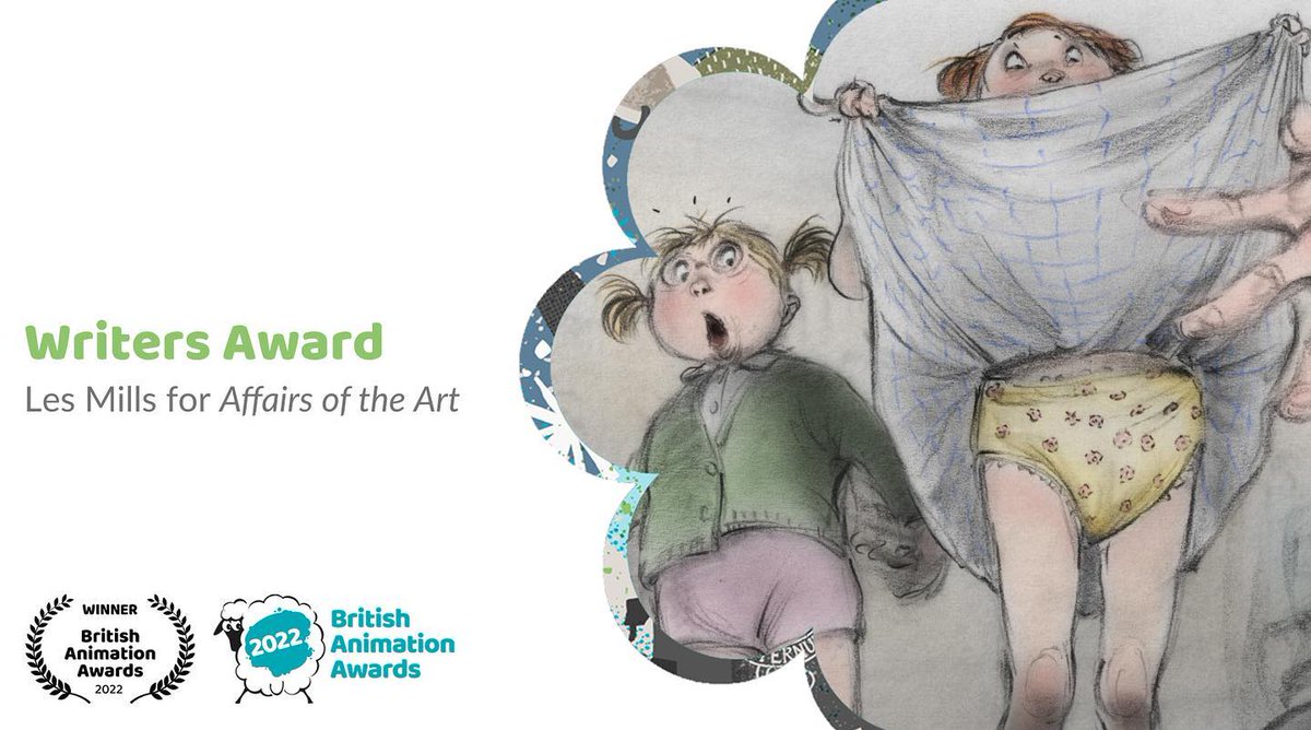 thenfb's tweet photo. 🤯 AFFAIRS OF THE ART is honoured with THREE @BAAwards today! 
🏆 Best Short Film - @joannaq 
🏆 Writers Award - Les Mills
🏆 Best Voice Performance - Menna Trussler as 'Beryl'

Congrats to the whole team and everyone who helped work on this incredible film! 🍾 #BerylisBack #NFB https://t.co/cGkcCCEKHX