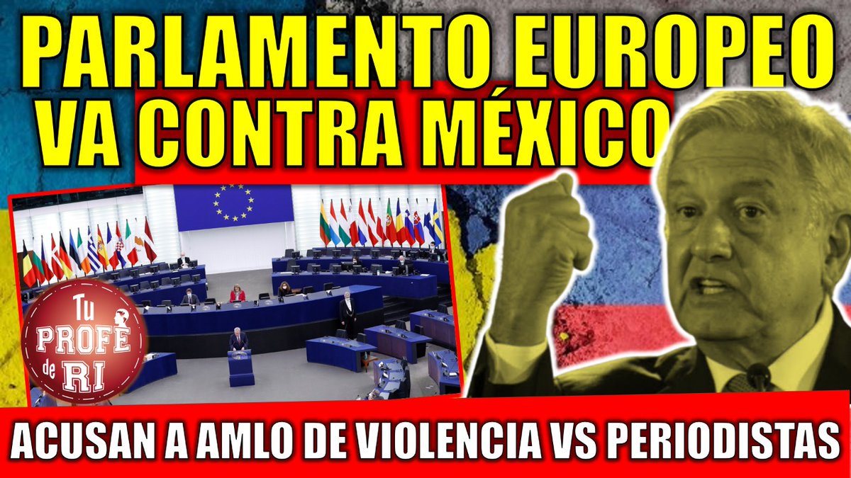 Jjlopez_almejo's tweet photo. Analizo la resolución de la UE que condena la gestión del presidente @lopezobrador_ por la falta de protección de periodistas en México. Al mismo tiempo que el #ParlamentoEuropeo envía armas a #Ucrania y censura a periodistas rusos, se va contra #México: 
https://t.co/zn9ZXaoXj6 https://t.co/ojP9CKpePs