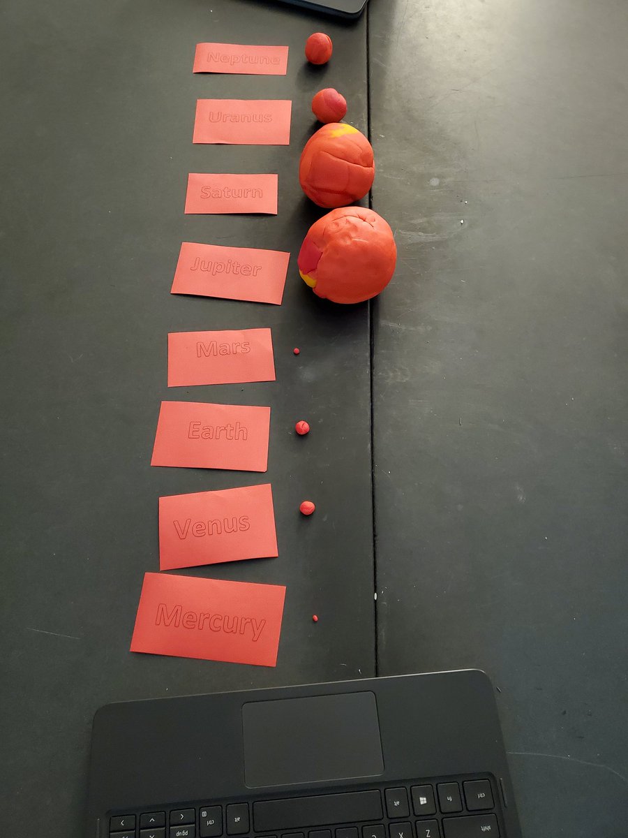 MrsRieflerSJMS's tweet photo. You're never too old to play with Play-doh! We made scale size planets today 🌍 #thestjamesway #sjmssharpsharks https://t.co/ziRrsp5mYa