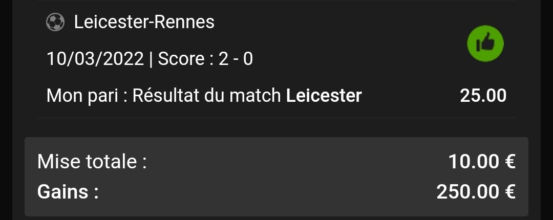 evan_mmy's tweet photo. @UnibetFrance @mathieuaorc64 Et merci unibet, c'est une erreur de votre part donc ça reste valide hein 😊😉 https://t.co/CNxC2B7HLQ